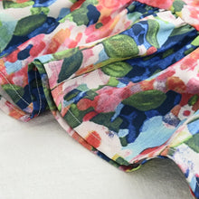Load image into Gallery viewer, Summer Fashion 3-7 Years Girl Print Dresses with A Bag 2Pcs Set Floral Suspender Kids Casual Clothes
