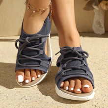 Load image into Gallery viewer, Summer New Fashion Outdoor Sports Versatile Lace-Up Ladies Sandals Stylish All-Match Ladies Slip-On Shoes
