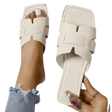 Load image into Gallery viewer, Summer Women Slippers Fashion Beach Flats Shoes 2024 New Casual Sandals Dress Walking Flip Flops Open Toe Slides Mujer Zapatos
