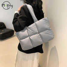 Load image into Gallery viewer, Women's Quilted Plaid Waterproof Shoulder Bag
