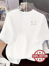 Load image into Gallery viewer, Women's Summer Trendy Printed Top with Cute Cat Pattern Women's Breathable Casual Sports Top for Various Occasions Daily Wearing
