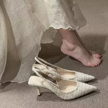 Load image into Gallery viewer, Women's Knitted Platform Stiletto Sandals
