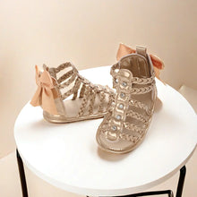 Load image into Gallery viewer, Summer Fashion New Baby Shoes Trendy Girl Baby High Top Hollow Sandals PU Soft Sole Casual Walking Shoes
