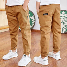 Load image into Gallery viewer, Spring Autumn Cotton Boys Pants Children Trousers Casual Kids Sports Pants 3 4 5 6 7 8 9 10 11 12 13 Years Teenager Boys Clothes
