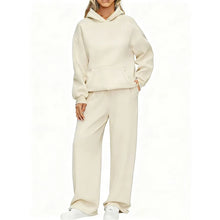 Load image into Gallery viewer, Women's Hoodie &amp; Wide Leg Pants Two-Piece Tracksuit
