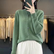Load image into Gallery viewer, Women's Merino Wool Button Cardigan
