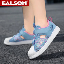 Load image into Gallery viewer, Summer Kids Shoes Girls Casual Sneakers Cute Pink Breathable Mesh Lightweight Sport Walking Shoes for Children 5-16 Years Old
