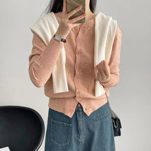 Load image into Gallery viewer, 2026 New Fashion Women's Fleece Knit Loose Short Cashmere Sweater Round Neck Warm Korean Sle Casual Female Sweater Top Cloting

