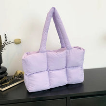 Load image into Gallery viewer, Women's Quilted Plaid Waterproof Shoulder Bag
