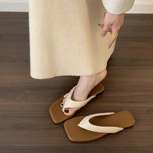 Load image into Gallery viewer, Summer Women Clip Toe Flip Flop Fashion Candy Color Dress Slide Shoes Ladies Comfort Outdoor Beach Vacation Flats Slippers
