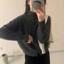 Load image into Gallery viewer, Women Collar Sweater Cardigan
