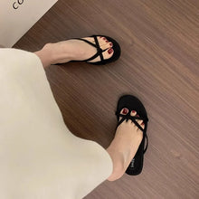 Load image into Gallery viewer, Summer Women Fashion Slippers Female Casual Clip Toe Wedges Heel Dress Slides Ladies Outdoor Beach Vacation Sandalias Shoes
