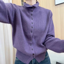Load image into Gallery viewer, Women Collar Sweater Cardigan
