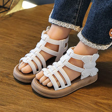 Load image into Gallery viewer, 2026 Summer  New Children Sandals Girls Kids Roman Sandal Summer Soft Flat Heels High-top Beach Princess Fashion Cartoon Shoes
