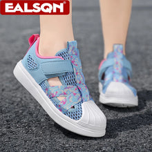Load image into Gallery viewer, Summer Kids Shoes Girls Casual Sneakers Cute Pink Breathable Mesh Lightweight Sport Walking Shoes for Children 5-16 Years Old
