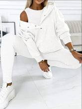 Load image into Gallery viewer, Tracksuit Women Pants Set Two Piece Set Autumn Winter Zipper Jacket Tops Suits Jogging Vintage Patchwork Outfits Y2k Streetwear
