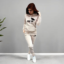 Load image into Gallery viewer, Women's Tracksuit Hooded Sweatshirts Sweatpants Autumn Winter Daily Casual Sporty Jogger Suit Female Home Outdoor Hoodie Outfits
