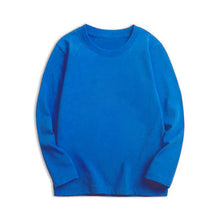 Load image into Gallery viewer, 7 Colors Spring Long Sleeve Tees Children's T-shirt Cotton Solid Colour Base Coat Leisure Wear Boys Girls Tops Kids Clothes

