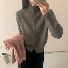 Load image into Gallery viewer, Women Collar Sweater Cardigan
