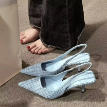 Load image into Gallery viewer, Women's Knitted Platform Stiletto Sandals
