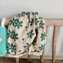 Load image into Gallery viewer, 2026 New Children Casual Pants Girls Fashion Flower Print Harem Pants Kids Loose Trousers Vintage Boys Pants Autumn Clothes
