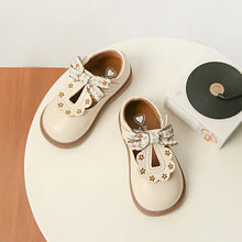 Load image into Gallery viewer, Girls' Bow T-Strap Oxford Princess Shoes
