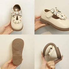 Load image into Gallery viewer, Girls' Bow T-Strap Oxford Princess Shoes
