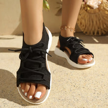 Load image into Gallery viewer, Summer New Fashion Outdoor Sports Versatile Lace-Up Ladies Sandals Stylish All-Match Ladies Slip-On Shoes
