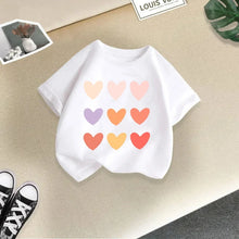 Load image into Gallery viewer, Summer New Children's Clothing Children's T-shirt Boys and Girls Casual Fashion Short-sleeved Baby Half-sleeved Top Base Shirt
