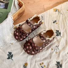 Load image into Gallery viewer, Spring Girl's Princess Shoes Floral Adorable Versatile Kids Flat Shoe Round Toe Soft Comfy Trendy Children Mary Janes 21-32
