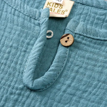Load image into Gallery viewer, Cotton Linen Kids Clothes Girls Outfit Summer Boy Clothing Sets Solid Color Short Sleeve Tops Shorts Children Clothing 2-7 Years
