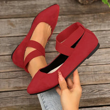 Load image into Gallery viewer, Womens Shoes Ballet Flats Shoes Ladies Sandals Strap Non Slip Ankle Elastic Belt Cute Ballerina Ladies Elegent Flats Heel Shoes
