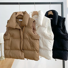 Load image into Gallery viewer, Women's Turn-Down Collar Padded Coat with Adjustable Waist
