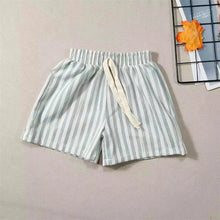 Load image into Gallery viewer, Children's Stripe Shorts Linen Cotton Toddler Kids Boys Girls Summer Casual Fifth Pants
