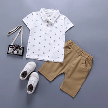 Load image into Gallery viewer, Summer Boys Clothes Suit Kids T-shirt+shorts 2pcs Baby Toddler Outfit Sportsuit 1 2 3 4 Years Boys thin Costume Children Clothes
