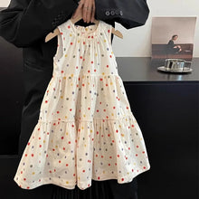 Load image into Gallery viewer, Humor Bear Kids Clothing Summer Polka Dot Skirt Fashion Casual Vest Princess Dress Comfort Children Girl's dress
