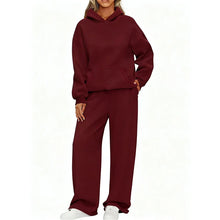 Load image into Gallery viewer, Women's Hoodie &amp; Wide Leg Pants Two-Piece Tracksuit
