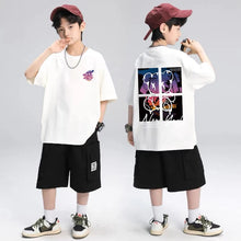 Load image into Gallery viewer, Korean Children's Clothes 2025 Summer Tops Art New York City Graphic T Shirts Cotton Baby Boys Short Sleeves Shirt Kids Clothes
