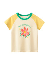 Load image into Gallery viewer, 2025 Summer 2-8 Years Kids Girl Shorts Sleeve T-shirts Printed Little Girl Top Baby Girl T Shirts Children Toddler Girl Clothes
