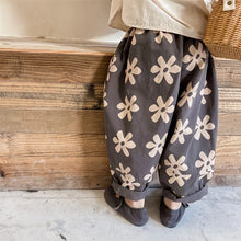 Load image into Gallery viewer, 2026 New Children Casual Pants Girls Fashion Flower Print Harem Pants Kids Loose Trousers Vintage Boys Pants Autumn Clothes
