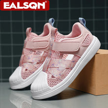 Load image into Gallery viewer, Summer Kids Shoes Girls Casual Sneakers Cute Pink Breathable Mesh Lightweight Sport Walking Shoes for Children 5-16 Years Old
