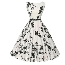 Load image into Gallery viewer, Summer Vestidos Dress Clothing Floral Robe Retro Swing Casual Vintage Rockabilly Dresses
