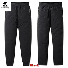 Load image into Gallery viewer, Winter Down Cotton Pants Men's Casual Waterproof Zipper Pocket Thickened Wool Warm Pants Jogger Outdoor Cold-proof Ski Pants 7XL
