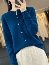 Load image into Gallery viewer, Women's Merino Wool Button Cardigan
