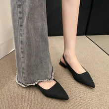 Load image into Gallery viewer, 2024 High Quality Ladies Shoes Slip-on Women's Sandals Fashion Slingbacks Office and Career  Plus Size Toe Cap Sandals
