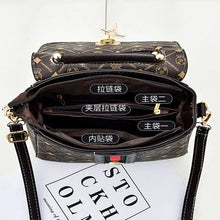 Load image into Gallery viewer, Women's Printed Monogram Leather Shoulder Bag

