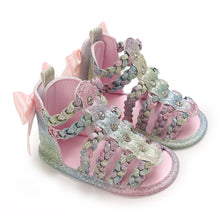 Load image into Gallery viewer, Summer Fashion New Baby Shoes Trendy Girl Baby High Top Hollow Sandals PU Soft Sole Casual Walking Shoes
