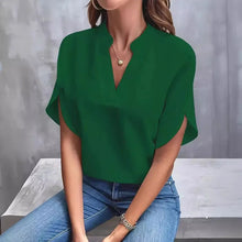 Load image into Gallery viewer, V-Neck Loose Short-Sleeve Shirt
