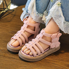 Load image into Gallery viewer, 2026 Summer  New Children Sandals Girls Kids Roman Sandal Summer Soft Flat Heels High-top Beach Princess Fashion Cartoon Shoes
