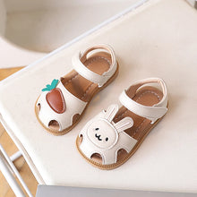 Load image into Gallery viewer, Summer New Girls' Head-wrapped Sandals Versatile Children's Baby Sandals Soft-soled Little Rabbit Walking Shoes for Babies
